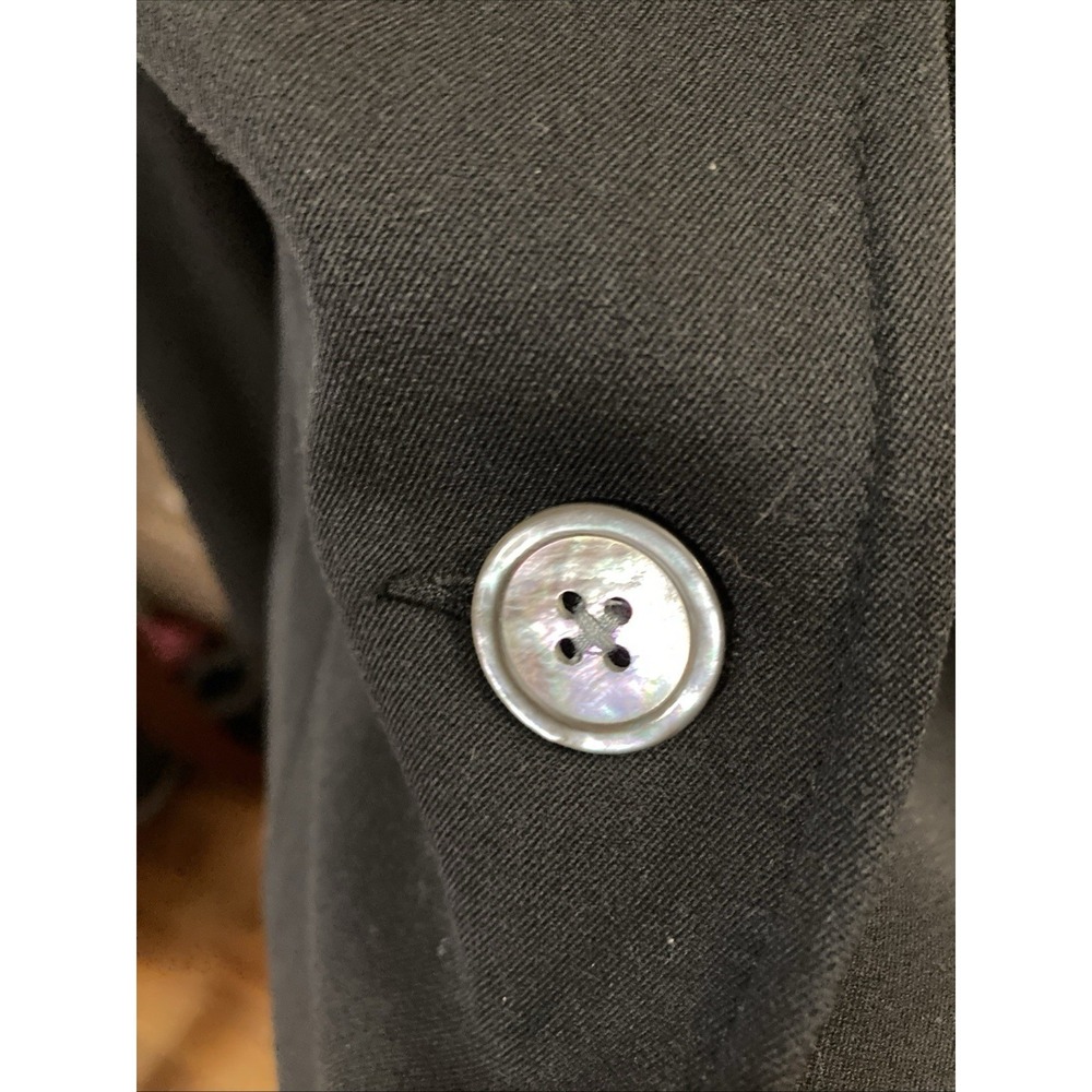 Eddie Bauer Black Blazer Womens Sz 8 New Shell Buttons Career Business Staple - Picture 5 of 8